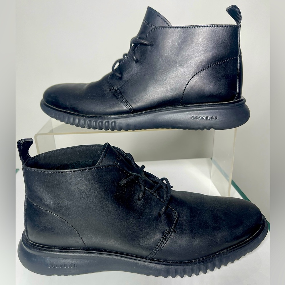 Cole Haan Men's Black 2.Zerogrand Chukka Boot Shoes